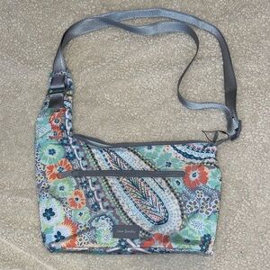 Vera Bradley Paisley Floral Crossbody Bag - Blue and Orange